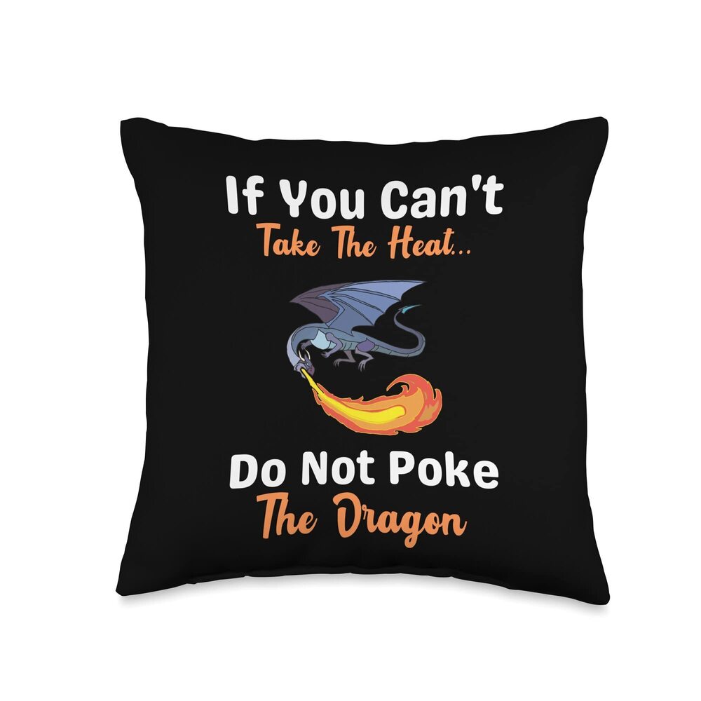 2637 Funny Dragon Quote, Mythical Dragon Lover | Kids Throw Pillow